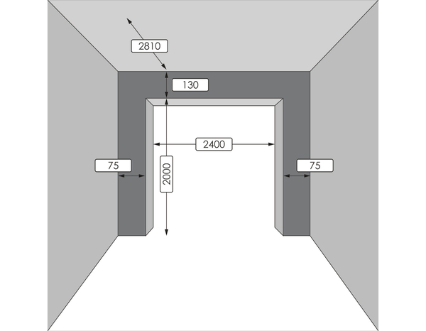 Porte de garage sectionnelle motorisée - Blanche - 200 x 240 cm - Brico Dépôt