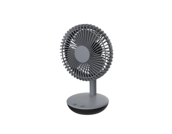 Mini ventilateur de table gris rechargeable - Brico Dépôt