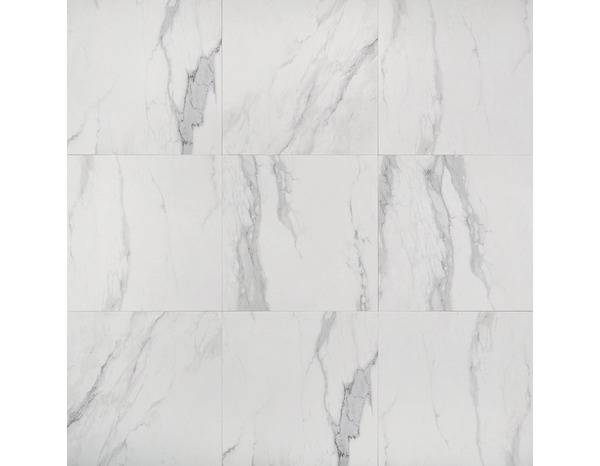 Carrelage de sol intérieur "Ultimate marble" blanc - l. 59,5 x L. 59,5 cm - GoodHome - Brico Dépôt