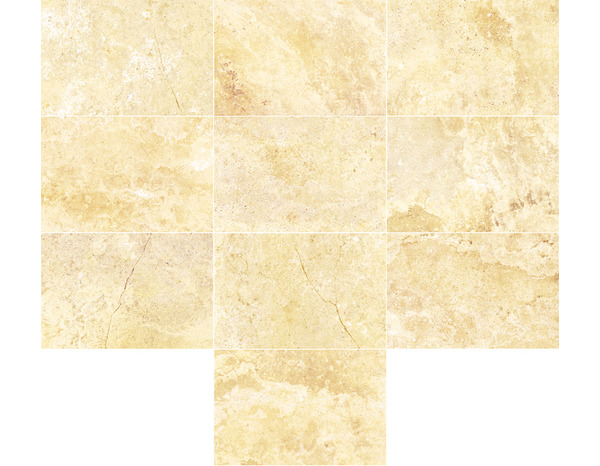 Carrelage de sol intérieur "Fontainebleau" beige - l. 40 x L. 60 cm - Brico Dépôt