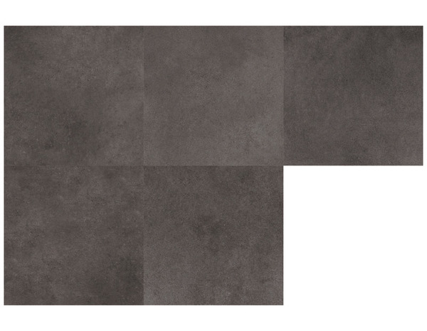 Carrelage de sol intérieur "Konkrete" gris anthracite - l. 30,7 x L. 30,7 cm - Colours - Brico Dépôt