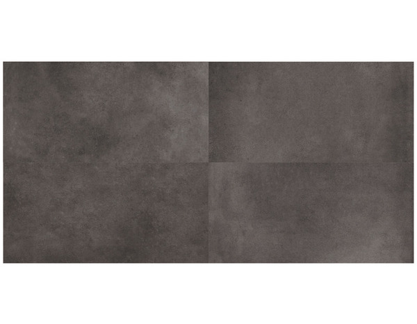 Carrelage de sol intérieur "Konkrete" gris anthracite - l. 30,7 cm x L. 61,7 cm - Colours - Brico Dépôt