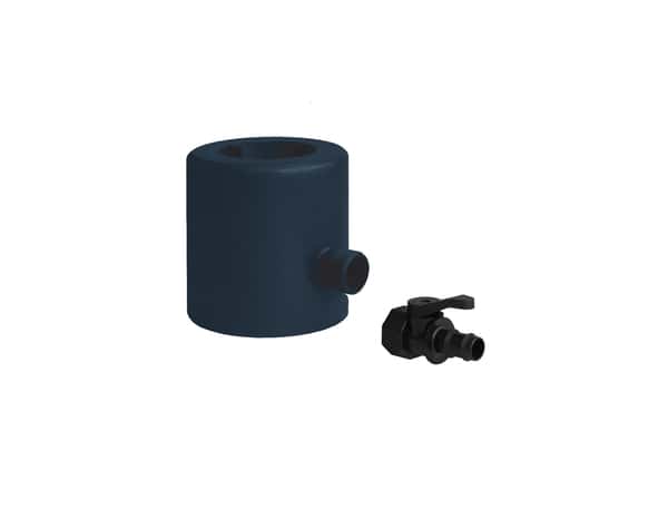 Récupérateur d'eau à clapet PVC gris anthracite Ø 80 - First - Brico Dépôt