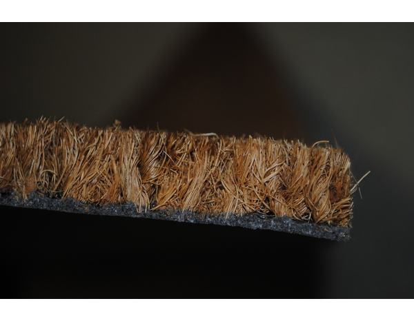 Tapis coco écru neutre pour entrée anti-glissant, 40 x 60 cm - Brico Dépôt
