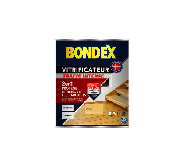 Vitrificateur pour protection et décoration parquets 0,75 L - Bondex - Brico Dépôt