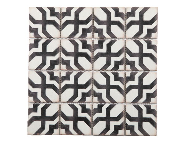 Mosaïque céramique "Lidias" noir/blanc - l. 30,3 x L. 30,3 cm - Cooke and Lewis - Brico Dépôt