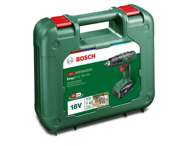 Pack perceuse - visseuse  sans-fil - EasyDrill 18 V - 40 + 1 batterie 2,0 Ah - Bosch - Brico Dépôt
