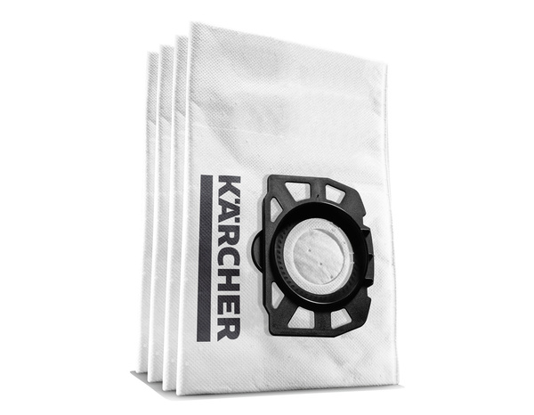Lot 4 sachets filtre ouate pour aspirateurs Karcher KWD1, KWD2, KWD3,WD2 Plus, WD - Karcher - Brico Dépôt