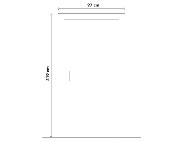 Porte entrée PVC blanc "Ogus" H. 215 x l. 90 droite - Geom - Brico Dépôt