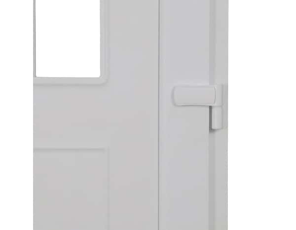 Porte entrée PVC blanc "Ogus" H. 215 x l. 90 gauche - Geom - Brico Dépôt