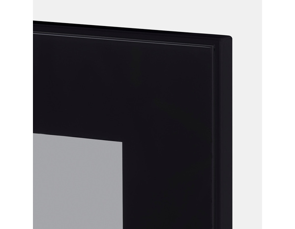 Façade 1 porte vitrée "Winterana" noir fumé l.39,7 x h.71,5 cm - GoodHome - Brico Dépôt