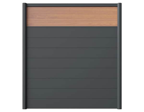Panneau décor aluminium plaque en bois 1835 x 400mm "Almo" - Brico Dépôt