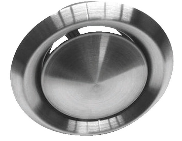 Bouche d'aération en inox - Diam. 125 mm - Brico Dépôt