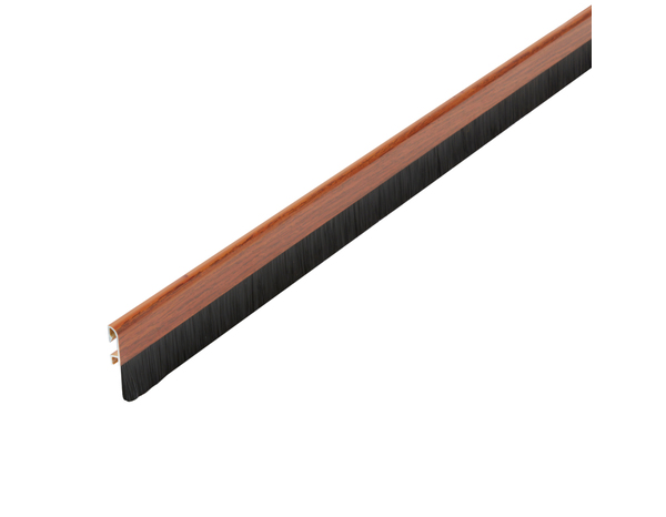 Bas de porte avec brosse aspect bois à clipser - L. 1 m x Ép. 25 mm - Diall - Brico Dépôt