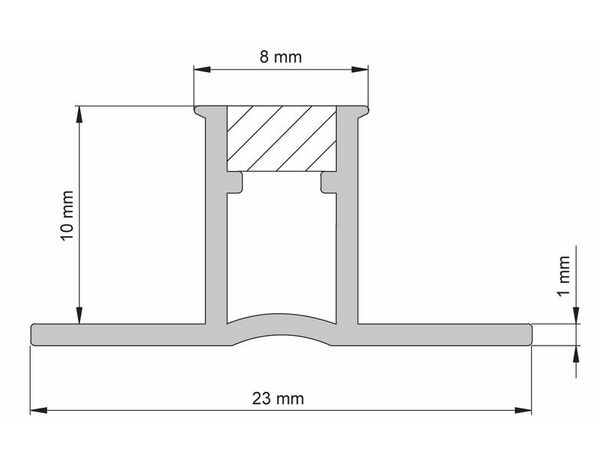 Profilé de dilatation PVC gris 10 mm le profilé - H. 10 mm - Diall - Brico Dépôt