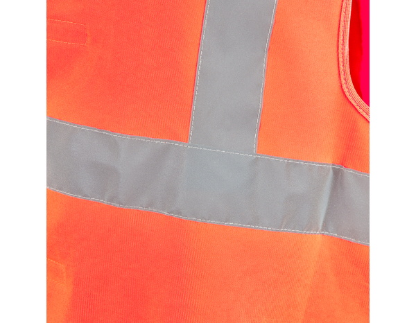 Gilet de sécurité haute visibilité orange taille L - Site - Brico Dépôt