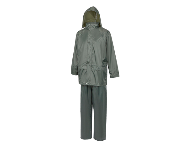 Ensemble de pluie veste et pantalon pvc vert taille M - Site - Brico Dépôt