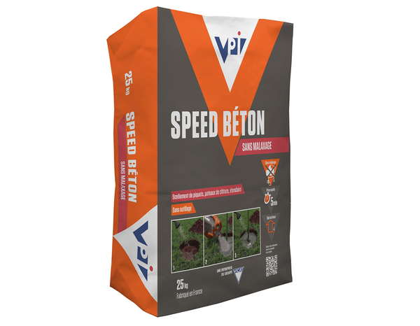 Béton "Speed" sans malaxage - sac de 25 kg - VPI - Brico Dépôt