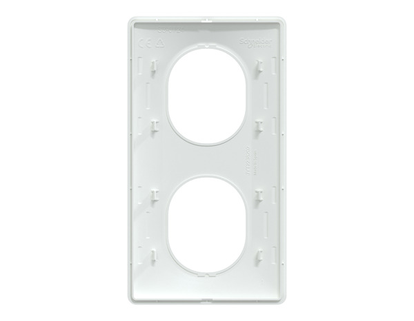 Plaque de finition double "Ovalis" blanc - Installation verticale - Brico Dépôt