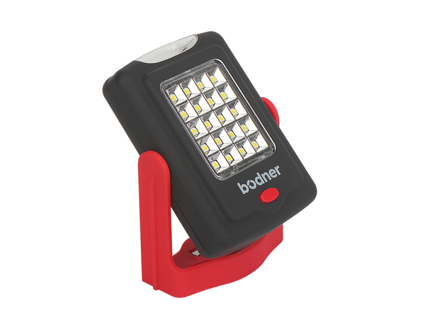 Lampe torche carré LED rouge - 220 lm - Bodner - Brico Dépôt