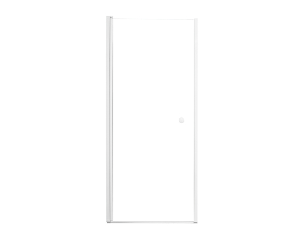 Porte de douche pivotante "Garian" l.80 cm en verre transparent - Brico Dépôt