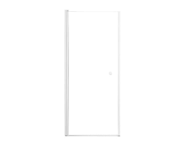 Porte de douche pivotante "Garian" l.80 cm en verre transparent - Brico Dépôt