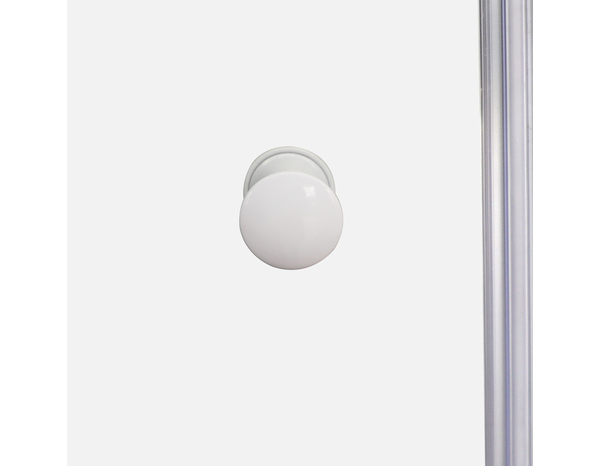 Porte pivotante "Garian" transparent l. 80 cm  x H. 185 cm x EP. 4 mm. - Brico Dépôt