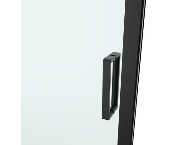 Porte coulissante "Calia" transparent noir Larg. 120 cm  x H. 195 cm x EP. 8 mm - Cooke and Lewis - Brico Dépôt