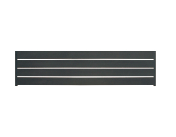 1/4 panneau aluminium noir L. 179 cm x H. 44,1 cm x Ep. 2,1 cm - Blooma - Brico Dépôt
