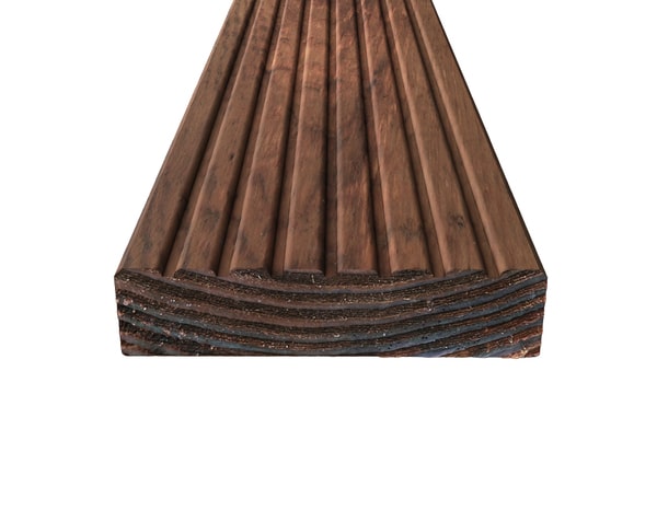 Lame de terrasse "Orkys" épicéa brun L. 3 m x l. 14,5 x EP. 3,4 cm - Blooma - Brico Dépôt