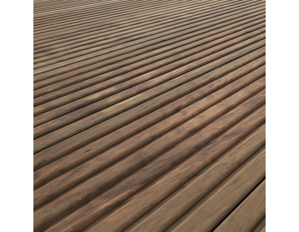 Lame de terrasse "Acera" brun L. 2,4 m x l. 14,4 x EP. 2,7 cm - Brico Dépôt
