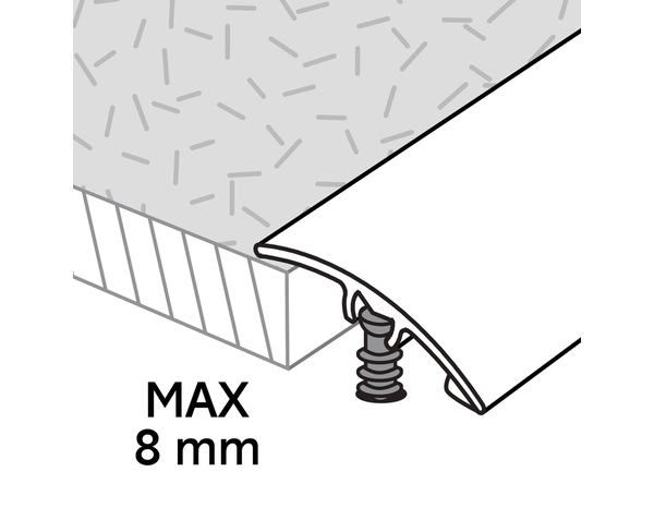 Barre de seuil aluminium mat - L. 930 x l. 30 mm - GoodHome - Brico Dépôt