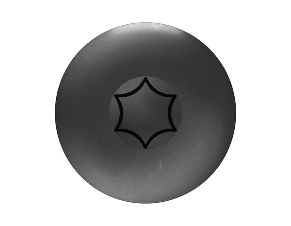 Boite de 2 kg de vis de penture, noire tête plate Torx 7 x 50 mm acier carbone - Brenner - Brico Dépôt
