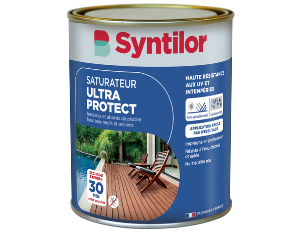 Saturateur Ultra Protect bois clairs 0,75 L - Syntilor - Brico Dépôt