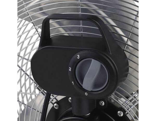 Ventilateur de sol inclinant argent, D. 45 cm - Brico Dépôt