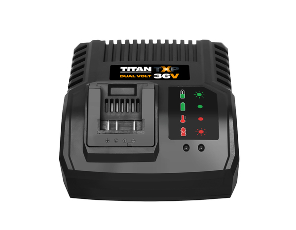 Chargeur rapide pour batterie bitension 36V/18V - Titan - Brico Dépôt