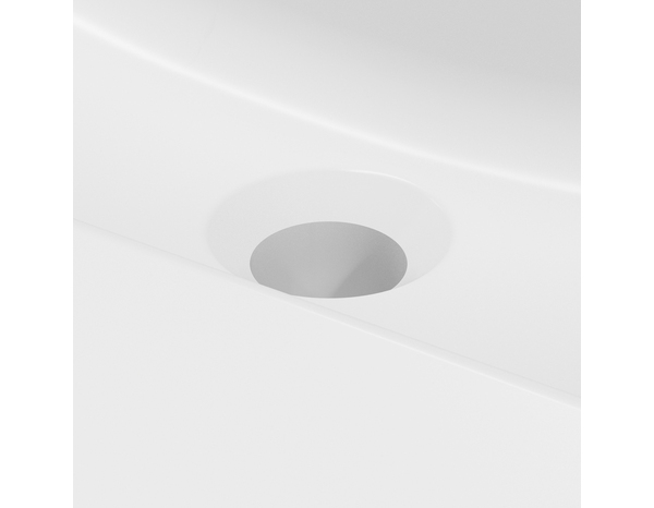 Plan vasque céramique "Aruna" L. 121 x P. 46,7 cm - Brico Dépôt
