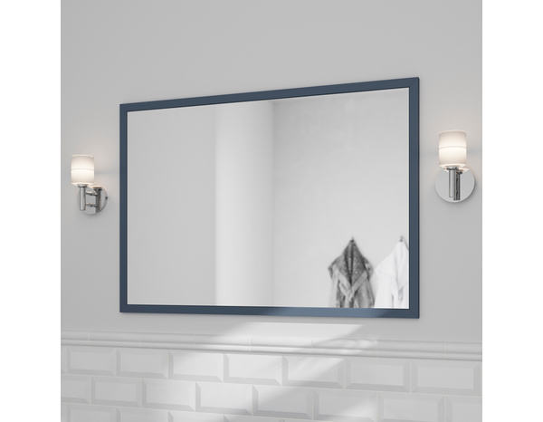 Miroir bleu "Perma" L. 100 x H. 70 cm - GoodHome - Brico Dépôt