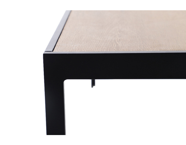 Table aluminium "Asara" imitation bois - Blooma - Brico Dépôt