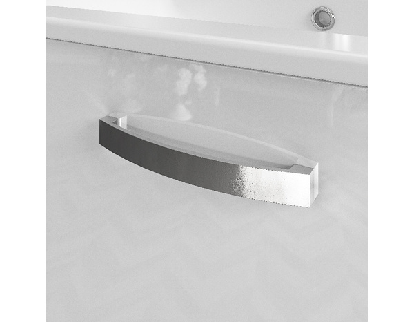 Meuble sous vasque à suspendre blanc "Aruna" L. 80 x H. 55 x P.45 cm - Brico Dépôt
