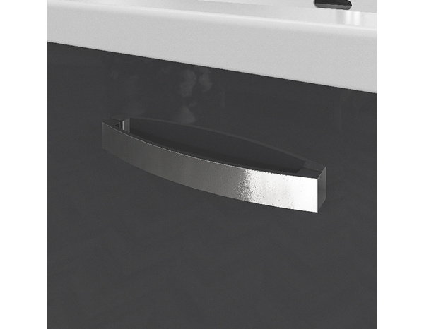 Meuble sous vasque à suspendre gris "Aruna" L. 120 x H. 55 x P.45 cm - Brico Dépôt