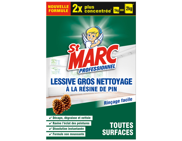 Lessive pro résine de pin 1 Kg - Saint Marc - Brico Dépôt