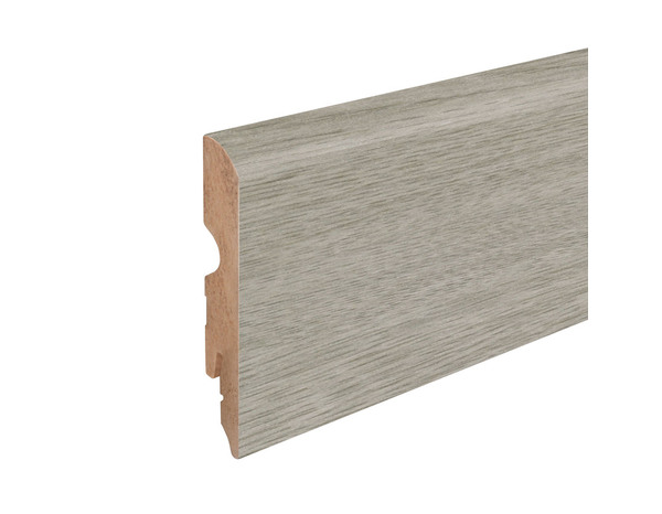 Plinthe à clipser "Cahuita" mat naturel effet bois gris L. 220 x H. 8 cm x Ép. 13 mm - Cooke and Lewis - Brico Dépôt