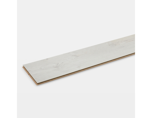 Sol stratifié à clipser aspect mat blanc bois blanchi "Beypore" L. 138,3 x l. 24,4 cm x Ép. 8 mm - Cooke and Lewis - Brico Dépôt