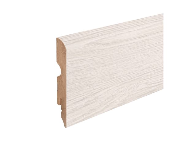 Plinthe à clipser "Cahuita" mat naturel effet bois blanc L. 220 x H. 8 cm x Ép. 13 mm - Cooke and Lewis - Brico Dépôt