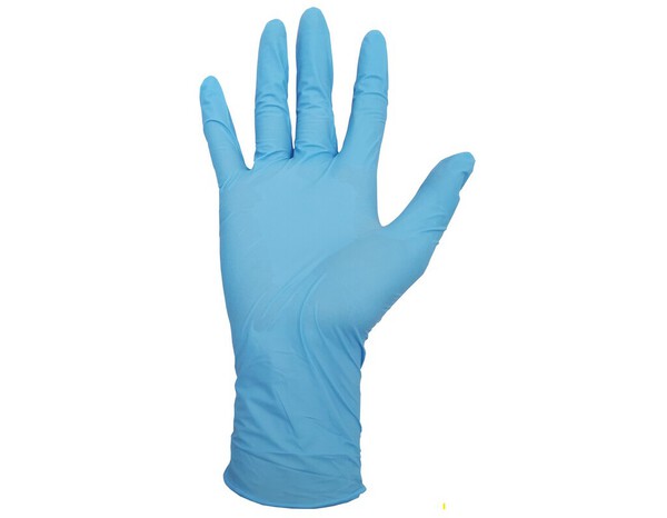 Lot de 100 gants nitrile jetable bleus - Taille L - Brico Dépôt