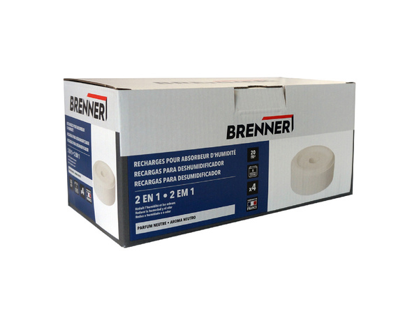 4 recharges neutre deshumificateur 500G - Brenner - Brico Dépôt