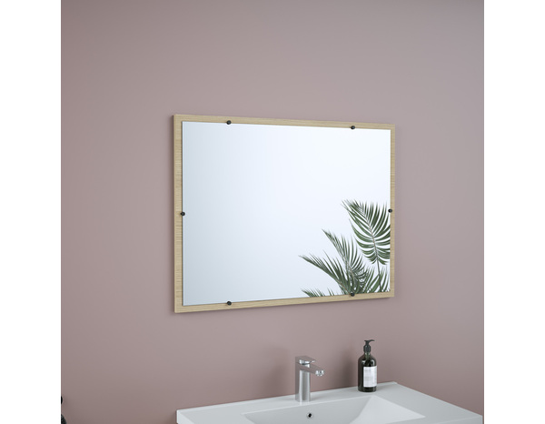 Miroir decor scandinave "style" l.80 x h.60 x p.2 cm - Brico Dépôt