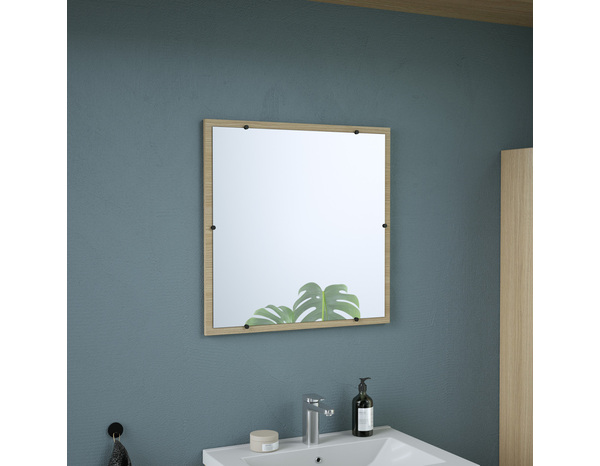 Miroir decor scandinave "style" l.60 x h.60 x p.2 cm - Brico Dépôt