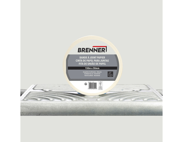 Bande à joints papier - Rouleau 150 m x 50 mm - Brenner - Brico Dépôt
